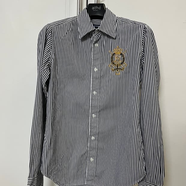 랄프로렌 스트라이프 와펜 셔츠