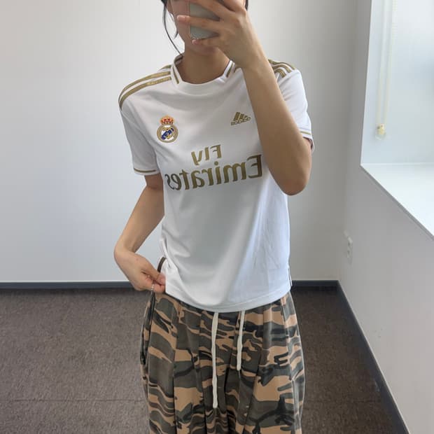 Adidas 아디다스 레알마드리드 골드 화이트 유니폼