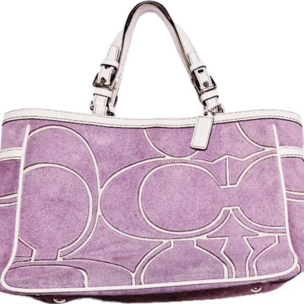 Y2k 빈티지 코치 단종 희귀템 라일락 백 