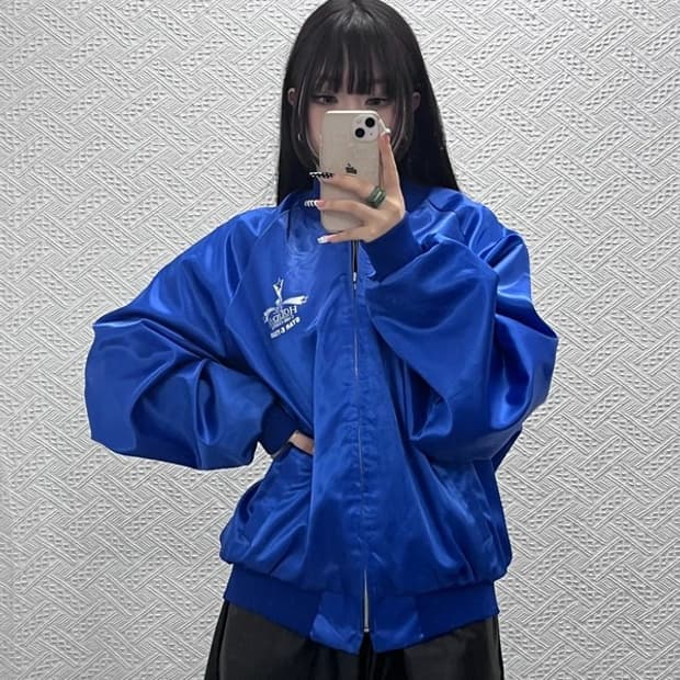 킹 루이 USA 데비 올드스쿨 레트로 펑크 바시티 자켓 XL C10355