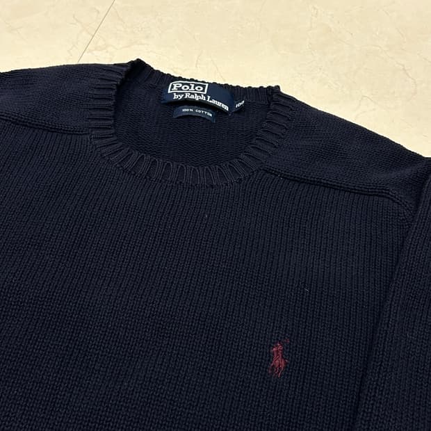 90s 폴로 랄프 로렌 다크네이비 니트