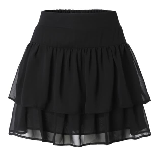 쓰리타임즈 스완 쉬폰 스커트 M