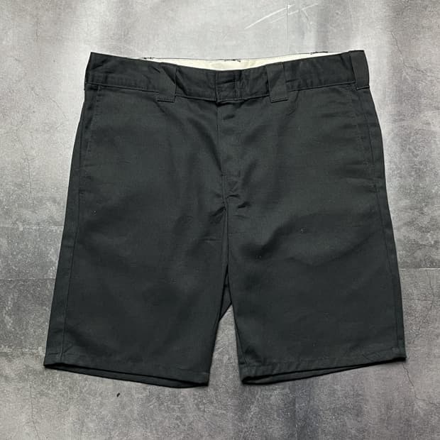 DICKIES 디키즈 블랙 치노 워크 하프팬츠 A01355