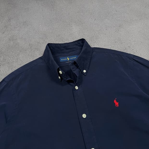 폴로 랄프로렌 네이비 긴팔 셔츠