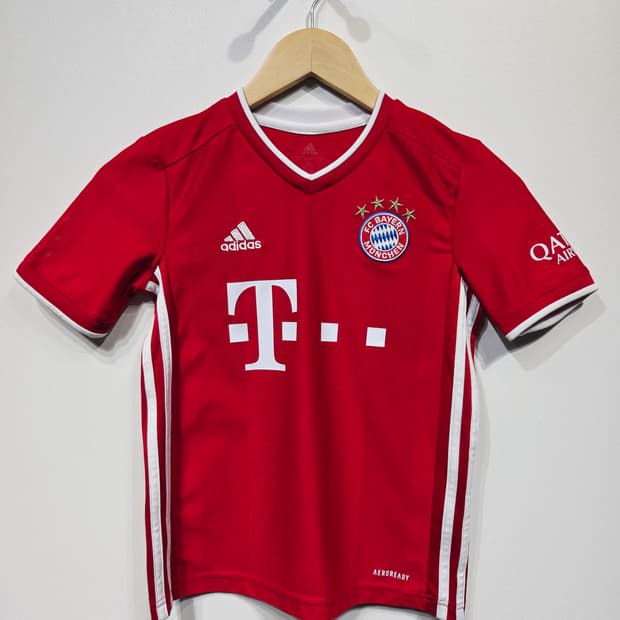아디다스 키즈 바이에른 뮌헨 홈 저지 레드