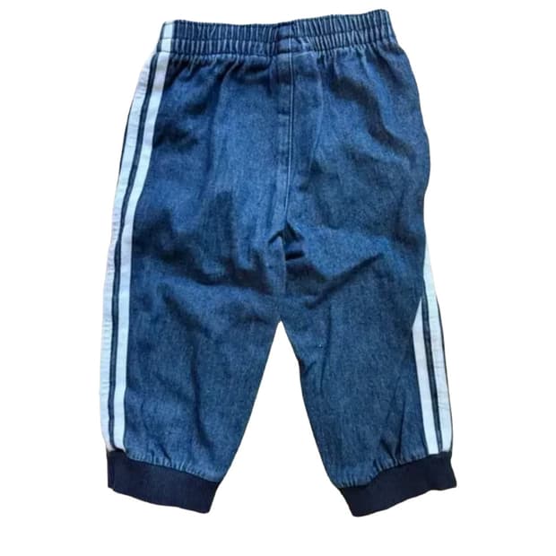 아디다스 데님 로고 팬츠 키즈 kids 75