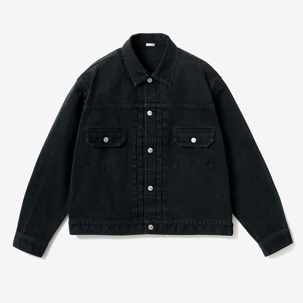 (50)아프레쎄 2nd type 타입 블랙 데님자켓