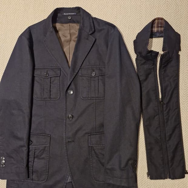 헨리코튼 밀리터리 사파리 자켓 100