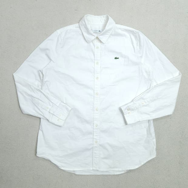 라코스테 옥스포드 화이트 셔츠 36