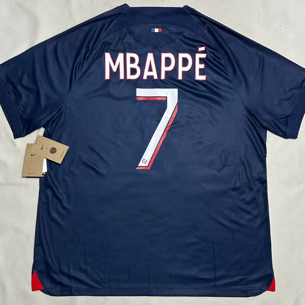 👅 새상품 나이키 파리생제르망 23-24시즌 No.7 음바페 유니폼👅