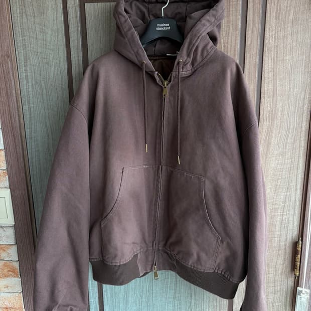 (L)파르티멘토 빈티지 워시드 퀄티드 후드집업