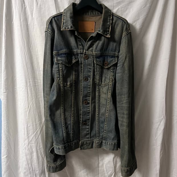 Vintage Green Washed Denim Jacket