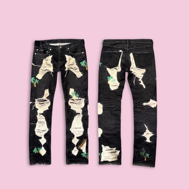 브이론 블랙 팜 데님