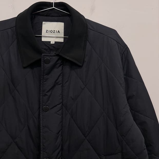 지오지아 씬 클라우드 누빔 카라 퀼팅 자켓