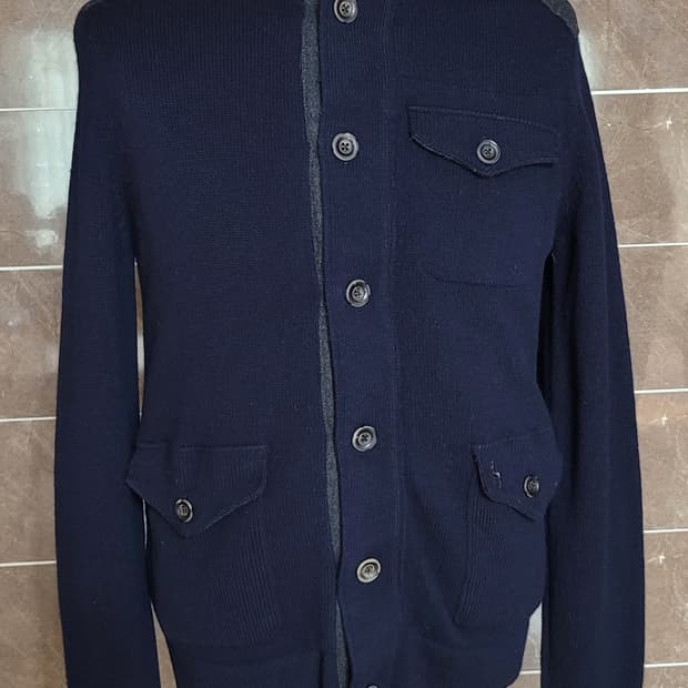 (남성95사이즈) 헤지스 가디건(모100%)