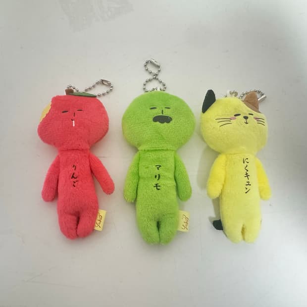 유키오 인형 사과/마리모/고양이