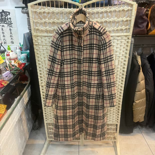 10/66 정품 버버리 노바체크 롱 코트 팝니다