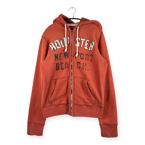 (S) 홀리스터 빈티지 후드집업 오렌지