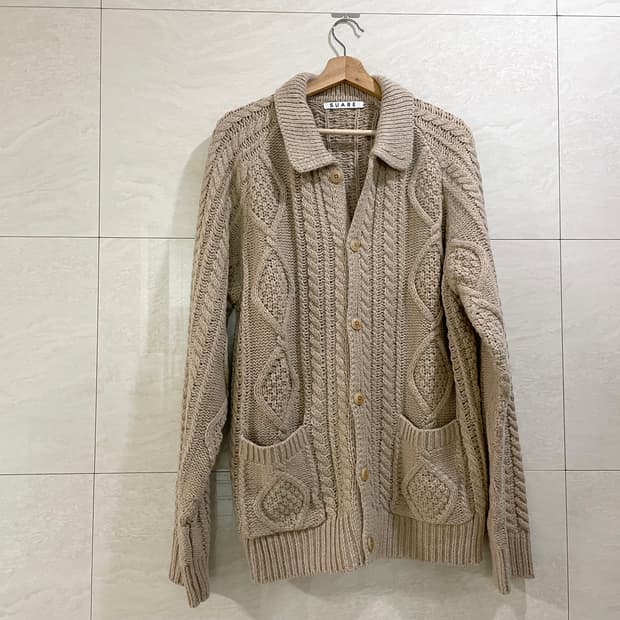 수아레 / 에어 울 아란 니트 가디건, 남성 가디건 / L(105)