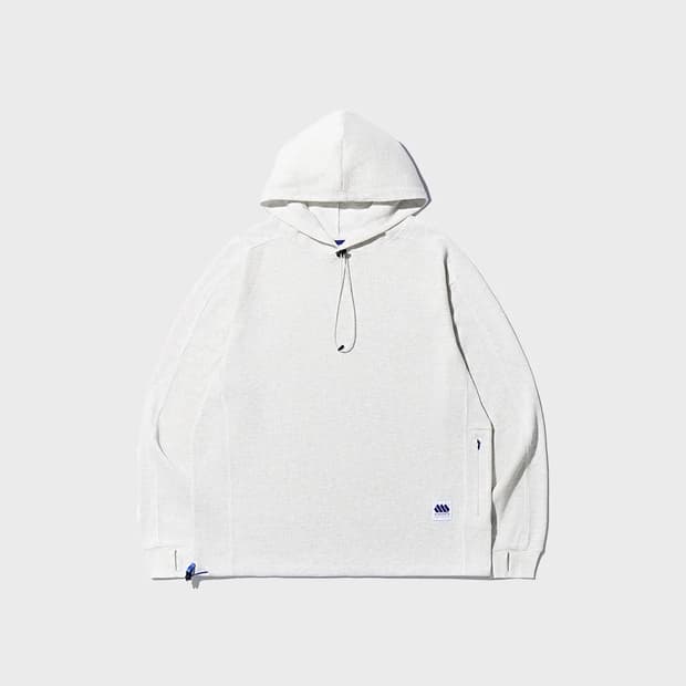 매든 라인드 와플 후디 멜란지그레이