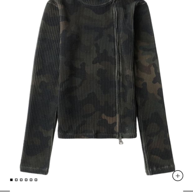 앤더슨벨 카모 니트 집업