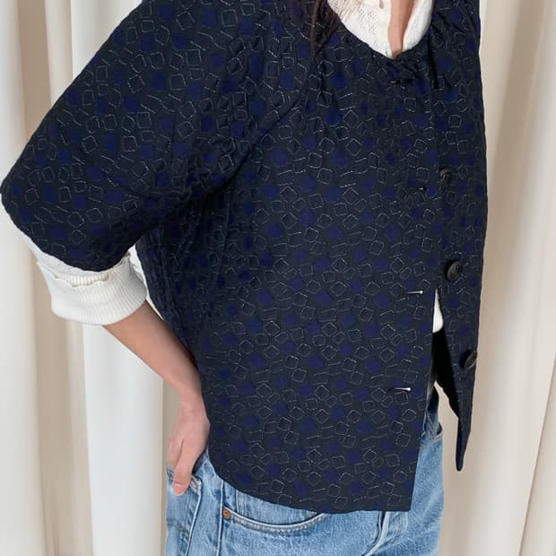 00's "Armani Collezioni" Crop Jacket