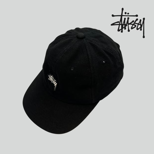 스투시 스톡 로우 블랙 볼캡