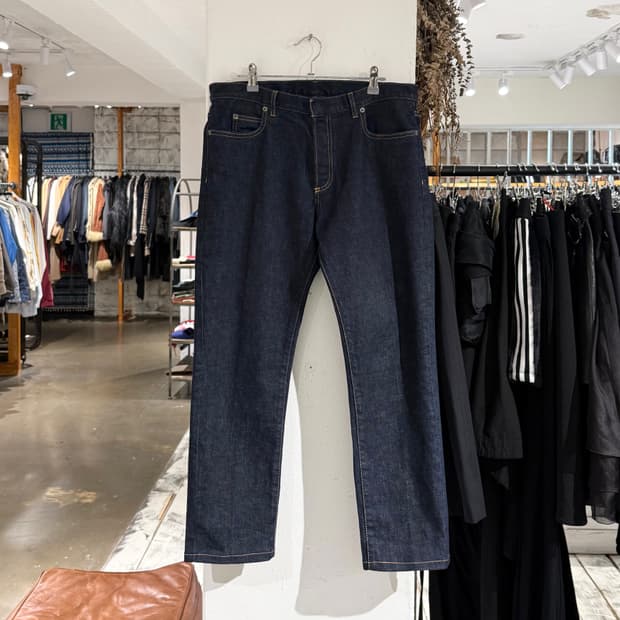 메종 마르지엘라 인디고 생지 데님 스트레이트핏 팬츠