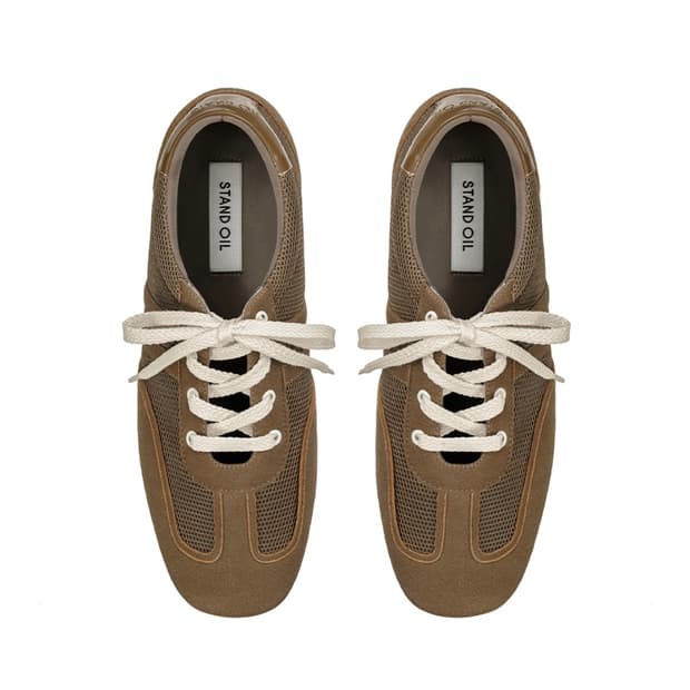 스탠드오일 머로우 스퀘어 스니커즈 브라운