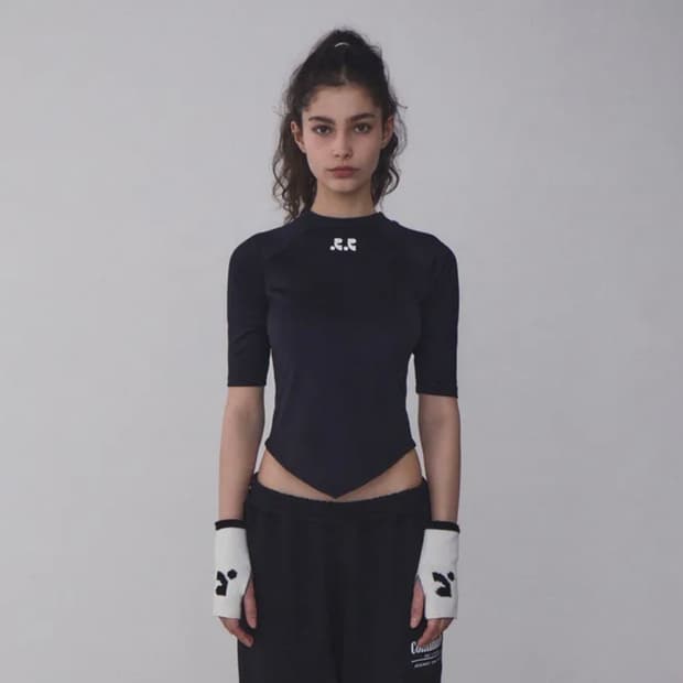RR RAGLAN ARROW POINT T-SHIR T (BLACK)