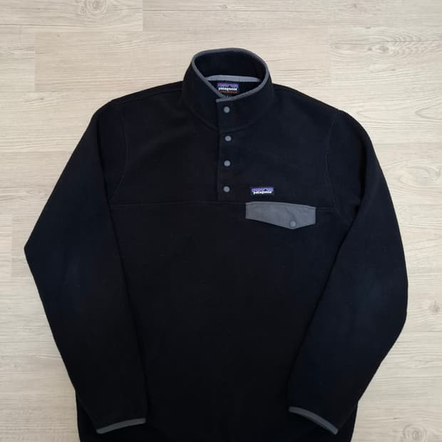 L 파타고니아 신칠라 블랙 포지그레이 플리스 풀오버