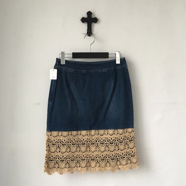 Crochet layered skirt