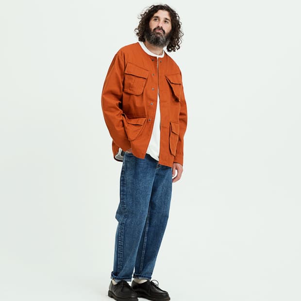 유니폼브릿지 정글 퍼티그 자켓 오렌지 M