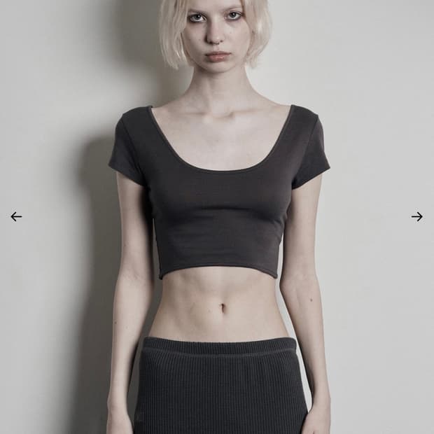 새상품) 보헤미안서울 소프트 크롭 하프 슬리브 보햄서