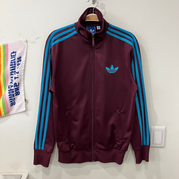 400 아디다스 파이어버드 져지 버건디 민트 와인