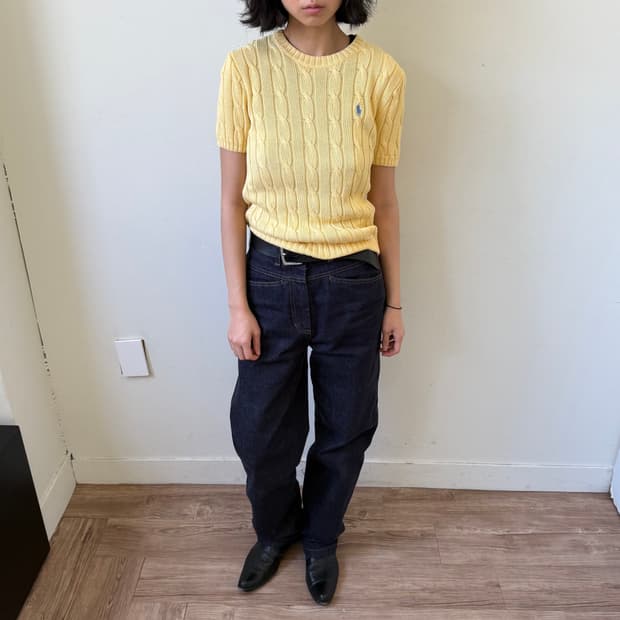 폴로랑프로렌 케이블 스웨터