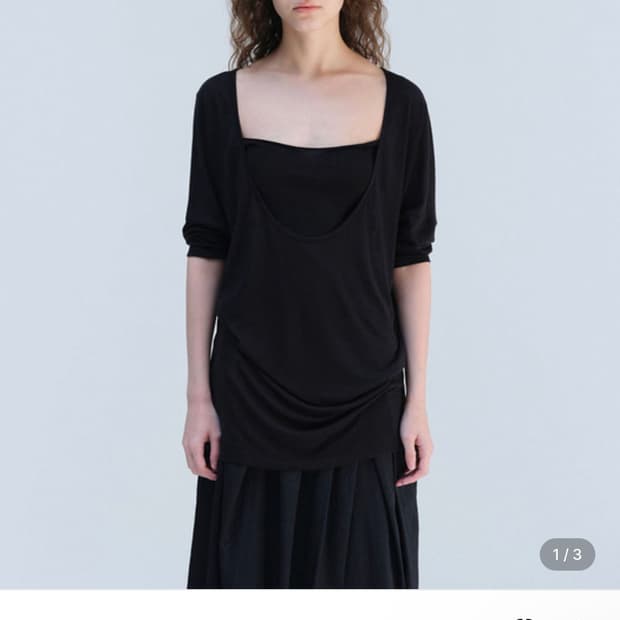 리포스 오버 유넥 티셔츠 over u neck T