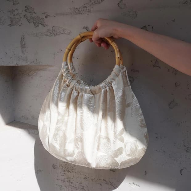 Glow Bamboo Handle Bag - Lime