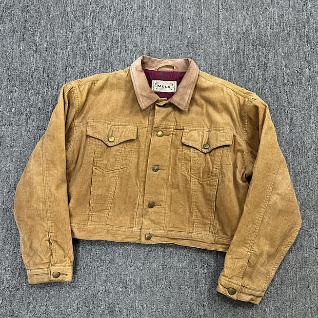 빈티지 코듀로이 크롭 자켓 