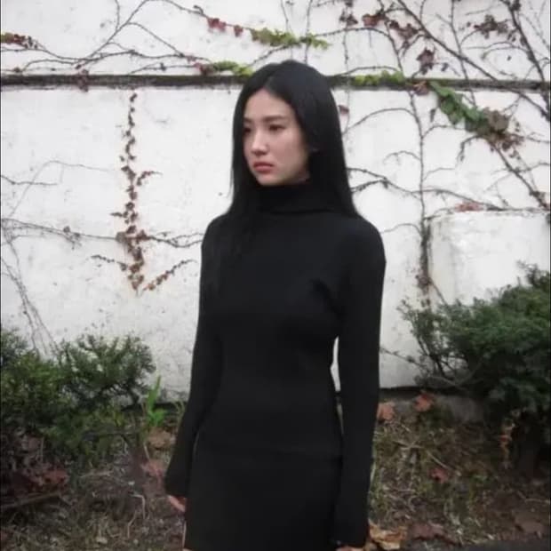 디에이디 니트원피스 블랙