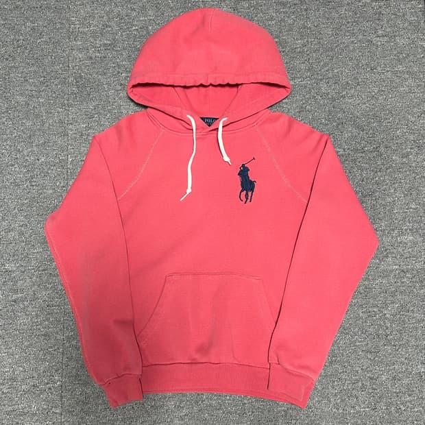폴로 빅포니 후드티 핑크 