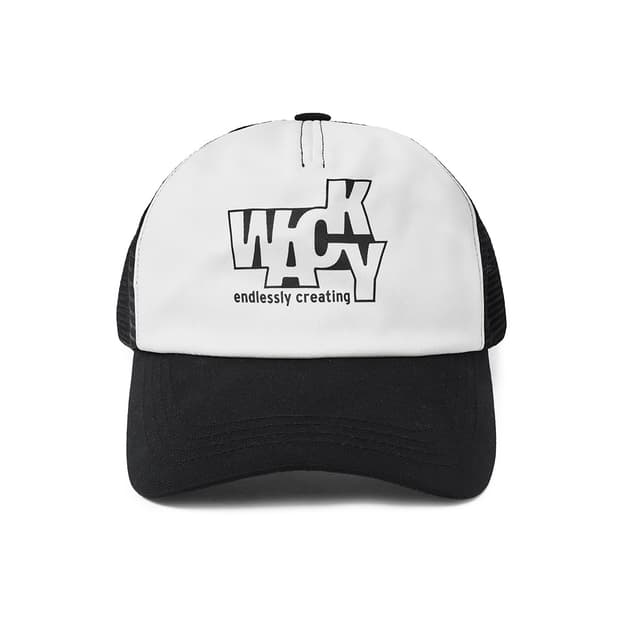 WACKY 웨키 컬러풀 메쉬캡 (블랙)