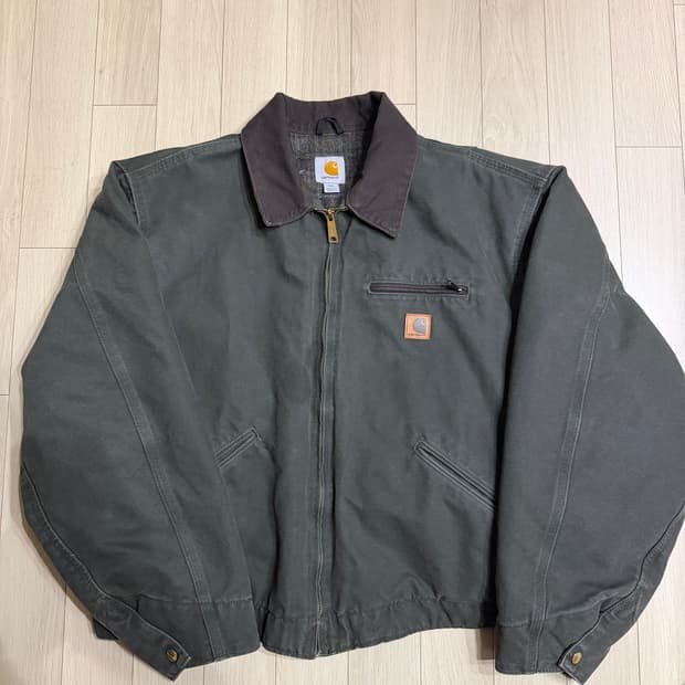 [2XL] 새상품급 칼하트 디트로이트 j97 모스 mos 조니뎁 자켓