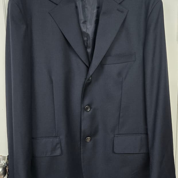 새상품)라벨 아카이브 3버튼 네이비자켓