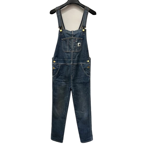 칼하트 WIP 우먼 BIB 데님 오버롤 멜빵 바지 M