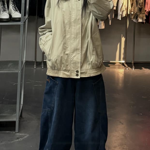 버버리 아카이브 코튼 블루종 자켓 A3652