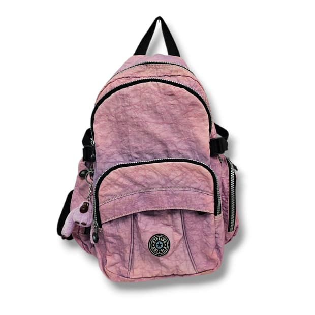 Kipling 키플링 멀티 포켓 워싱 백팩 핑크