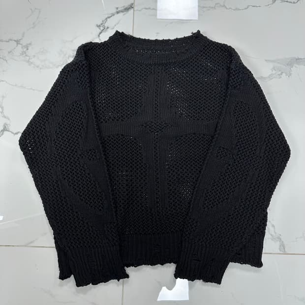 떠그클럽 블랙 니트