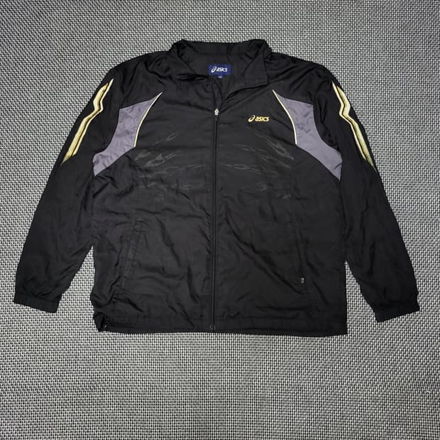 아식스 올드스쿨 바람막이 자켓 블랙 (100)