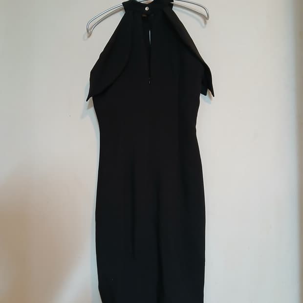 새상품 고급 홀터넥 미디 섹시 원피스 드레스 홀복 파티복 동대문 두타 M